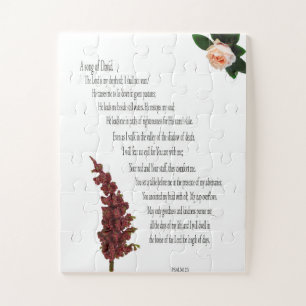 Psalm 23, Blumengrün, übergroße Stücke - leicht Puzzle
