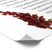 Psalm 23, Blumengrün, Werteplakat (Matte) Poster (Ecke)