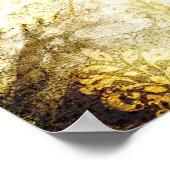 Psalm 23 (Blumenposter) Poster (Ecke)