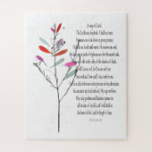 Psalm 23, Botanisches herausforderndes Puzzle leic (Vertikal)