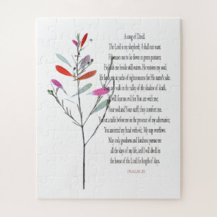 Psalm 23, Botanisches herausforderndes Puzzle leic
