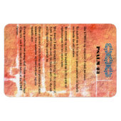 Psalm 23 Bronze Red Texture Lord ist mein Hirte Magnet (Horizontal)