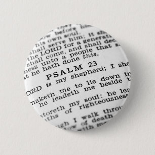 Psalm 23 button