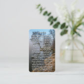 Psalm 23 Calm Lake Gedenkkarte Visitenkarte (Stehend Vorderseite)