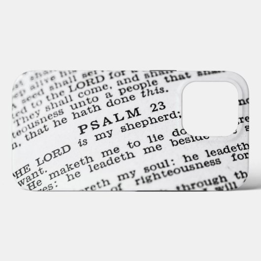 Psalm 23 Case-Mate iPhone hülle (Rückseite (Horizontal))