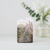 Psalm 23 Castle Memorial Prayer Card Visitenkarte (Stehend Vorderseite)