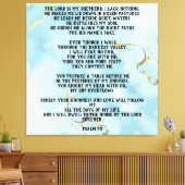 Psalm 23 Celestial Blue Abstract Leinwanddruck (Insitu (Wohnzimmer))