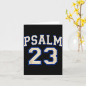 Psalm 23 Christian Faith Ivory And Blue Varisty Le Karte (Gelbe Blume)