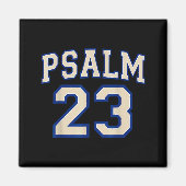 Psalm 23 Christian Faith Ivory And Blue Varisty Le Magnet (Vorne)
