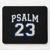 Psalm 23 Christian Faith Ivory And Blue Varisty Le Mousepad (Vorne)