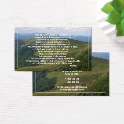 Psalm 23 | Christian Inspirational (Schreibtisch)