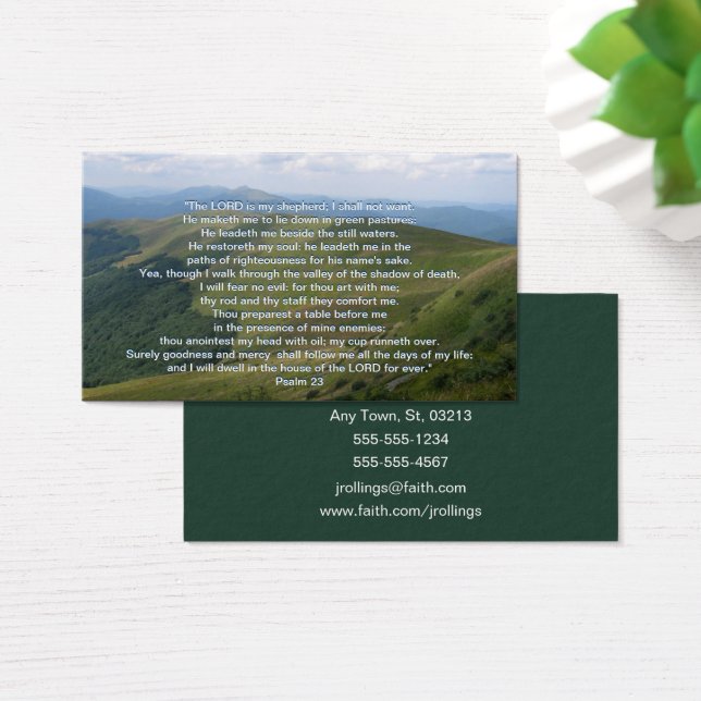 Psalm 23 | Christlich Inspiration (Schreibtisch)
