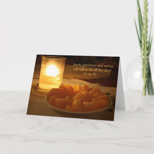 Psalm 23 Christliche Neujahrskarte Feiertagskarte (Vorderseite)