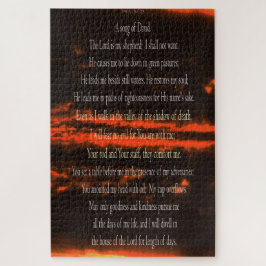 Psalm 23, Dark Red Sky, 1014 Stk., Schwieriges Puz Puzzle