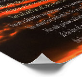 Psalm 23, Dark Red Sky, Value Poster Paper (Matte) (Ecke)