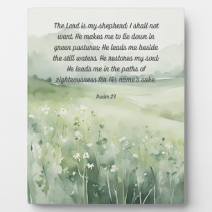 Psalm 23 Der Herr ist mein Hirte 8x10 Art-Zeichen Fotoplatte
