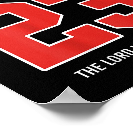 Psalm 23 Der Herr ist mein Hirte (auf der Rückseit Poster (Ecke)