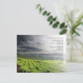 Psalm 23 Der Herr ist mein Hirte - Bibel Postkarte (Stehend Vorderseite)