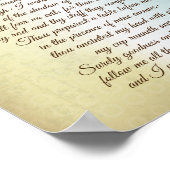 Psalm 23 Der Herr ist mein Hirte, Bibelverse Poster (Ecke)