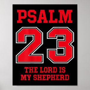 Psalm 23 Der Herr ist mein Hirte, Design auf der R Poster