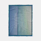 Psalm 23 Der Herr ist mein Hirte Fleecedecke (Vorderseite)