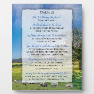 Psalm 23 - Der Herr ist mein Hirte Fotoplatte