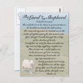 Psalm 23 Der Herr ist mein Hirte, irisches Feld Postkarte (Vorne/Hinten)