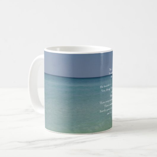 Psalm 23 Der Herr ist mein Hirte Kaffeetasse (Vorderseite Links)