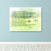 Psalm 23 Der Herr ist mein Hirte Leinwanddruck (Insitu (Holzboden))