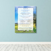 Psalm 23 - Der Herr ist mein Hirte Leinwanddruck (Insitu (Holzboden))