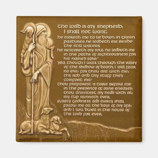 Psalm 23 Der Herr ist mein Hirte Magnet (Vorne)