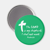 Psalm 23: Der Herr ist mein Hirte Magnet (Vorderseite/Rückseite)