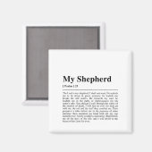 Psalm 23 Der Herr ist mein Hirte Magnet (Vorderseite/Rückseite)