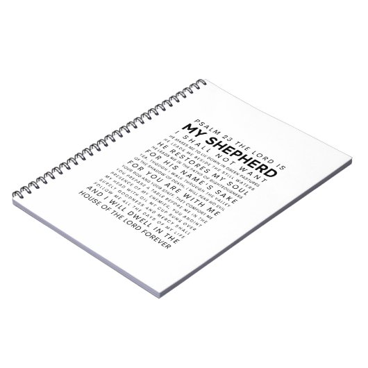 Psalm 23 Der Herr ist mein Hirte Notizblock (Linke Seite)