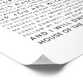 Psalm 23 Der Herr ist mein Hirte Poster (Ecke)