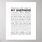 Psalm 23 Der Herr ist mein Hirte Poster (Vorne)