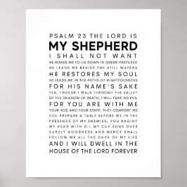 Psalm 23 Der Herr ist mein Hirte Poster