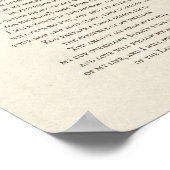 Psalm 23 Der Herr ist mein Hirte Poster (Ecke)