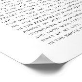 Psalm 23 Der Herr ist mein Hirte Poster (Ecke)