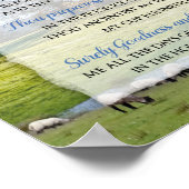 Psalm 23 - Der Herr ist mein Hirte Poster (Ecke)
