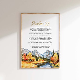 Psalm 23 Der Herr ist mein Hirte Poster