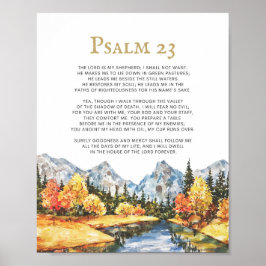 Psalm 23 Der Herr ist mein Hirte Poster