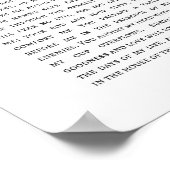 Psalm 23 Der Herr ist mein Hirte Poster (Ecke)
