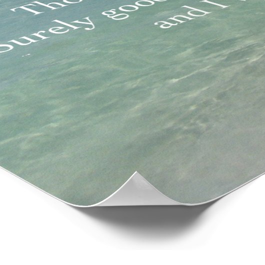 Psalm 23 Der Herr ist mein Hirte Poster (Ecke)