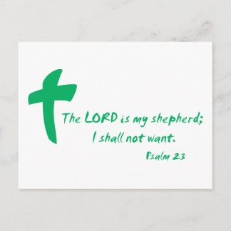 Psalm 23: Der Herr ist mein Hirte Postkarte