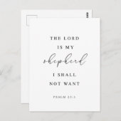 Psalm 23 Der Herr ist mein Hirte Postkarte (Vorne/Hinten)