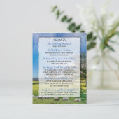 Psalm 23 - Der Herr ist mein Hirte Postkarte (Stehend Vorderseite)