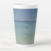 Psalm 23 Der Herr ist mein Hirte Schöner Strand Milchtasse (Vorderseite)