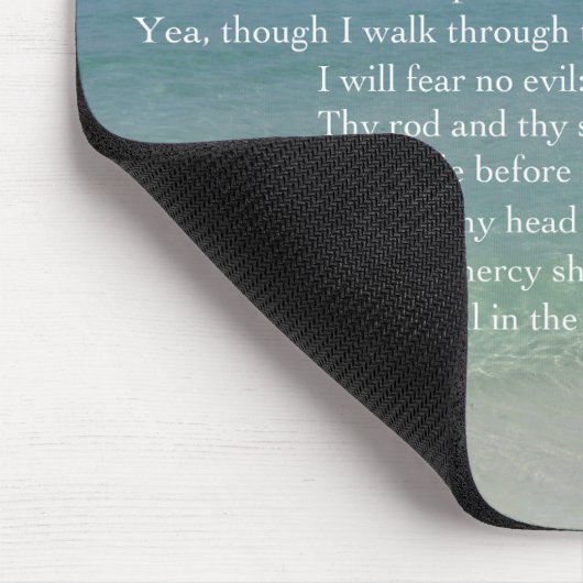 Psalm 23 Der Herr ist mein Hirte Schöner Strand Mousepad (Ecke)