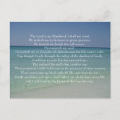 Psalm 23 Der Herr ist mein Hirte Schöner Strand Postkarte (Vorderseite)
